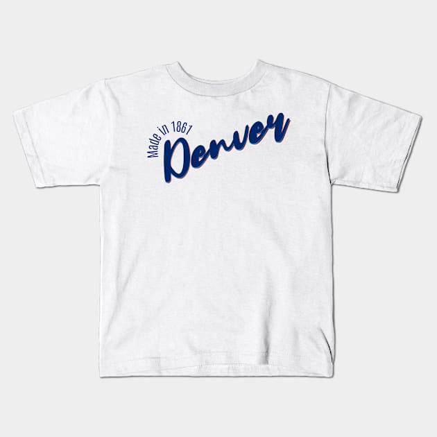 Denver in 1861 Kids T-Shirt by LB35Y5